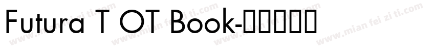 Futura T OT Book字体转换